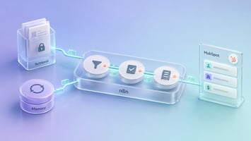 Private Retrieval, Memory, and n8n Orchestration Around HubSpot