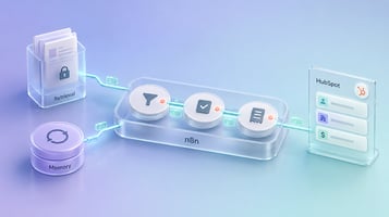 Private Retrieval, Memory, and n8n Orchestration Around HubSpot