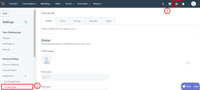 Setting Up Authentication Using Private Apps